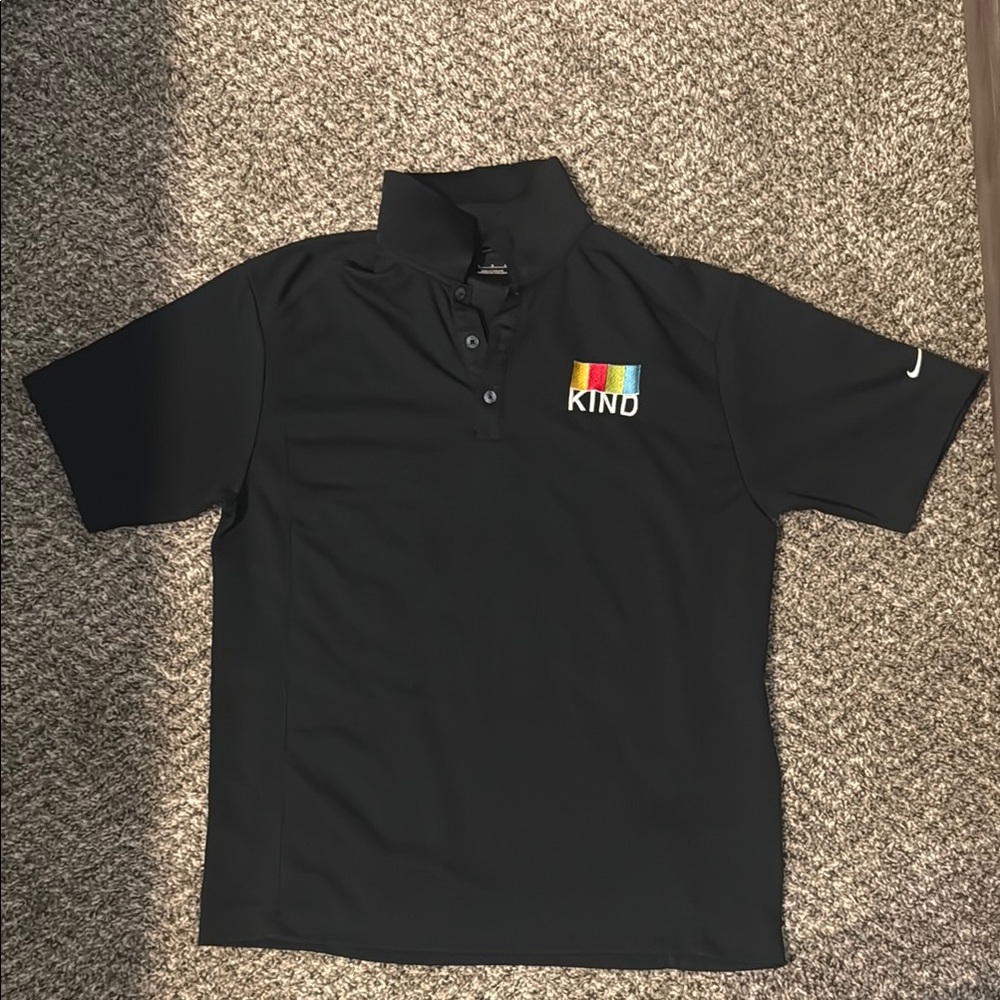 Used Black Men’s Medium Nike “Kind” Branded Polo